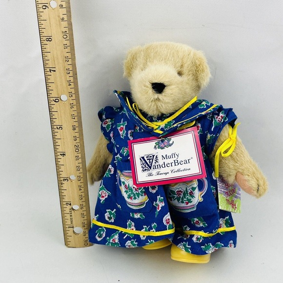 Mommy & Me Muffy‎ Vanderbear 7" Plush Bear NABCO 1990 Teacup Collection Flaw - Picture 3 of 4